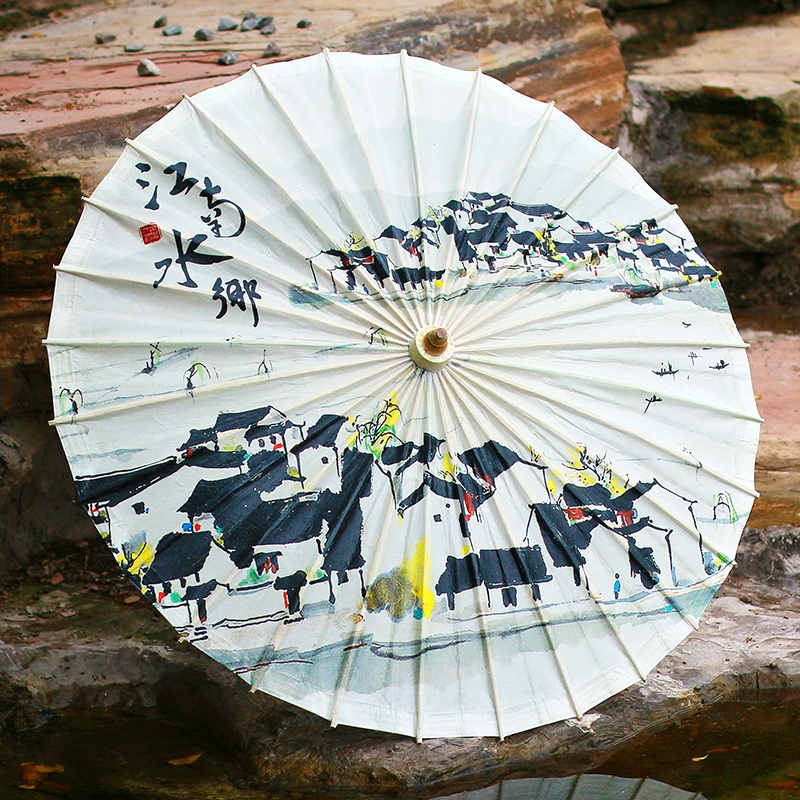 江南风格油纸伞