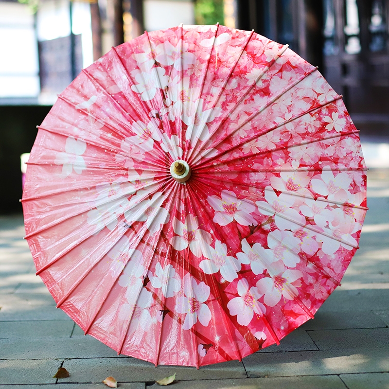 【樱花】彩印油纸伞