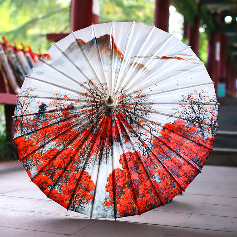 古典油纸伞是绿色低碳的中国元素礼品