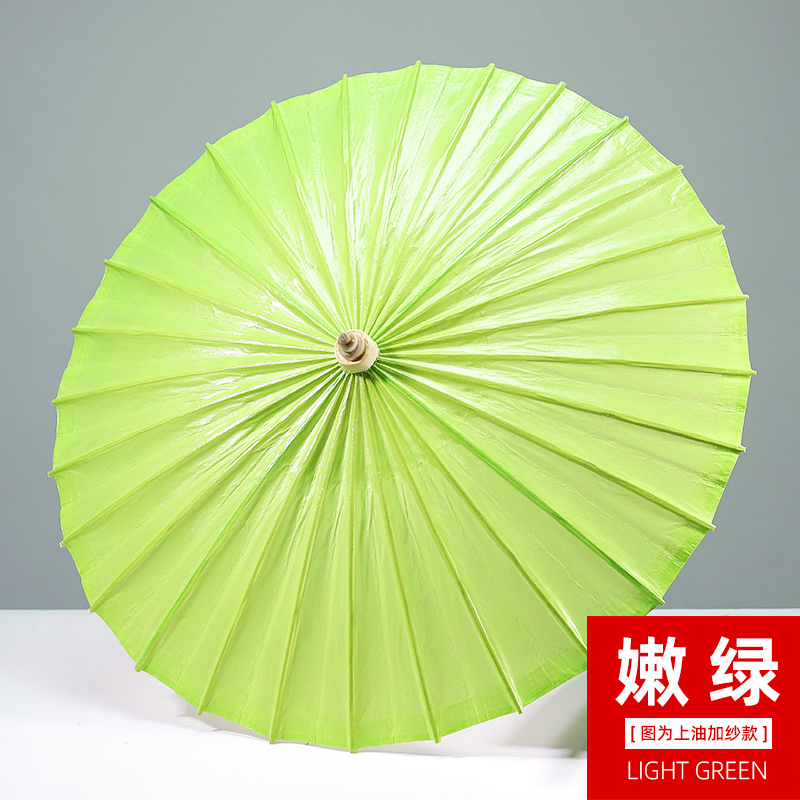 上海嫩绿色油纸伞